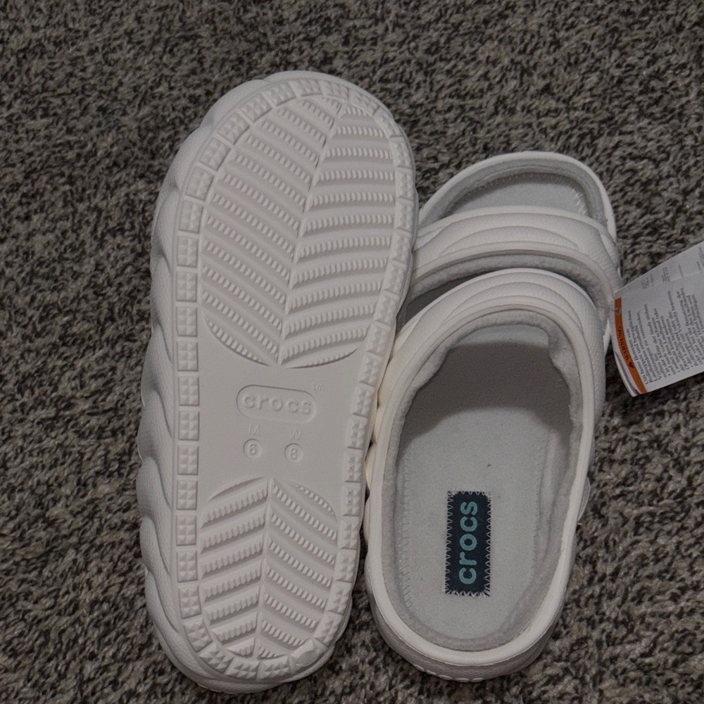 CROCS Unisex Men’s size 6 women’s size 8Classic White Sandals - Picture 8 of 8